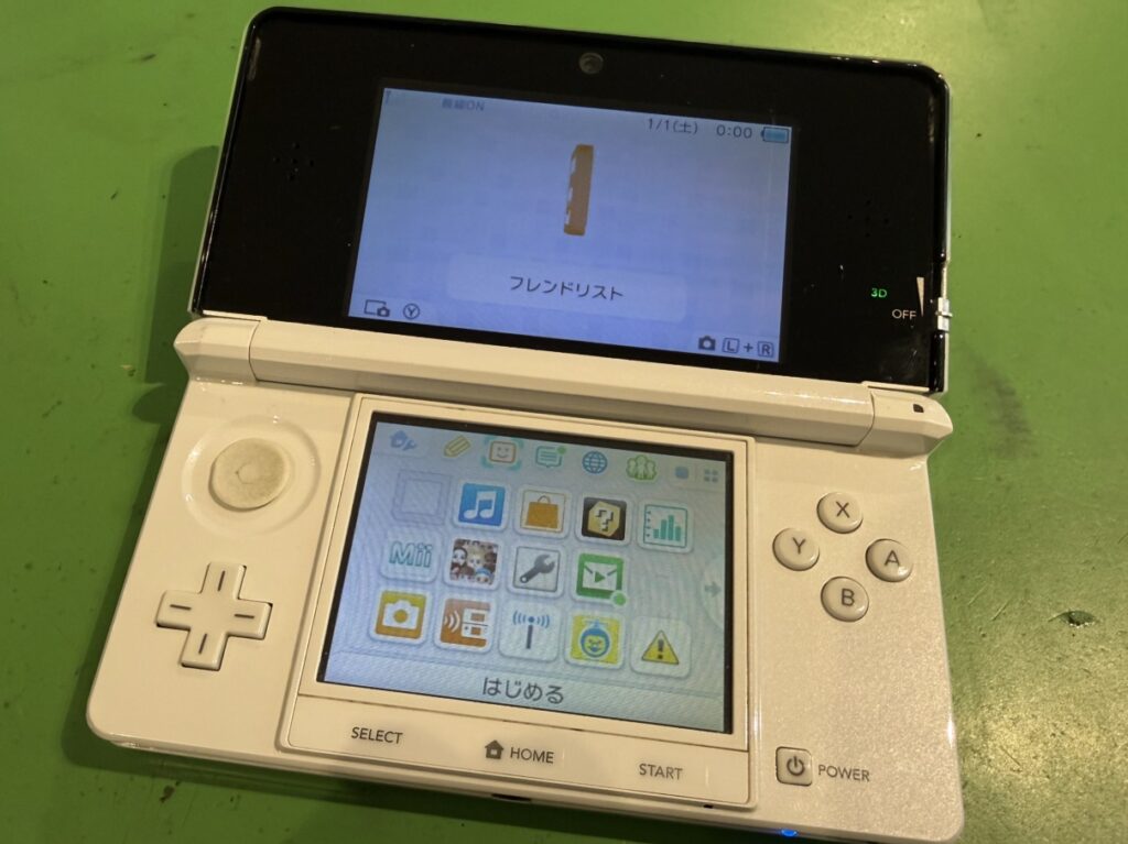 3DS 下液晶交換修理 関内