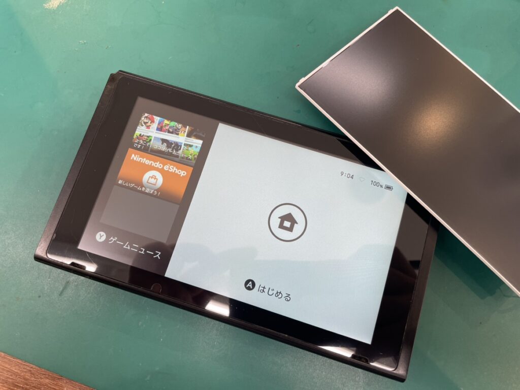Switch修理ドットコム 横浜関内本店で液晶交換修理を終えて新品同様に直ったNintendo Switch